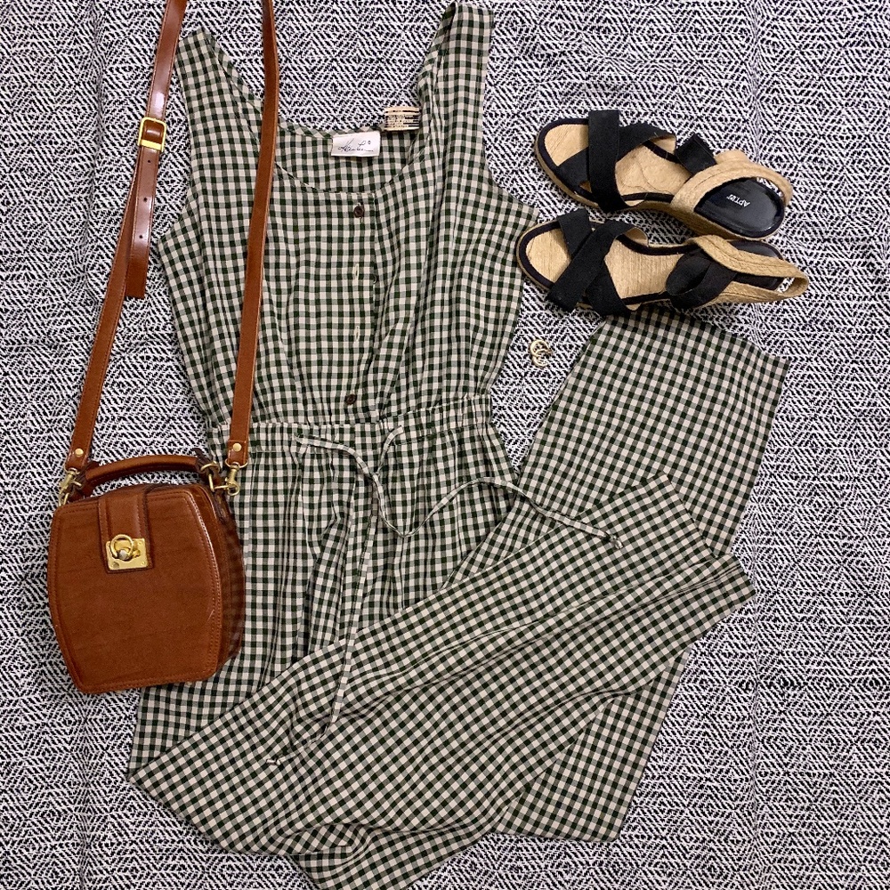 Plaid Jumpsuit
